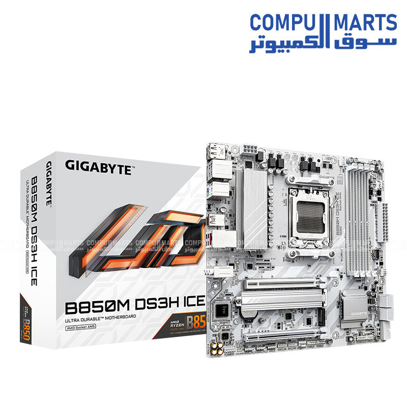 GIGABYTE B850M DS3H ICE – AM5 DDR5 Motherboard | Compumarts