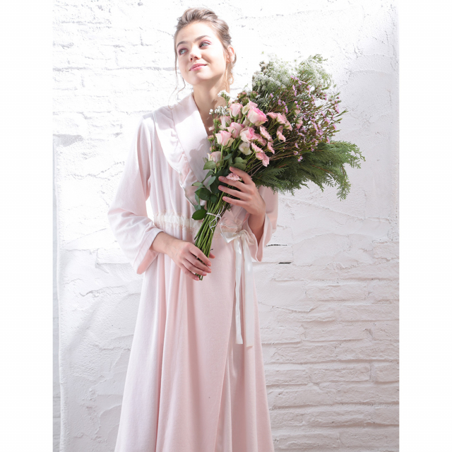 Narue(ナルエー)ハイクオリティパイルガウン(ピンク)【化粧箱入り