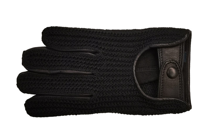 メローラ メンズ手袋◇ナパレザー/ニット ドライビンググローブ