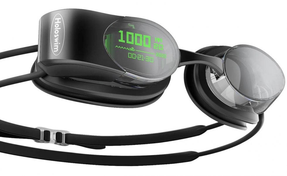 人工知能 AI + ディスプレイを搭載したスマートスイミングゴーグル