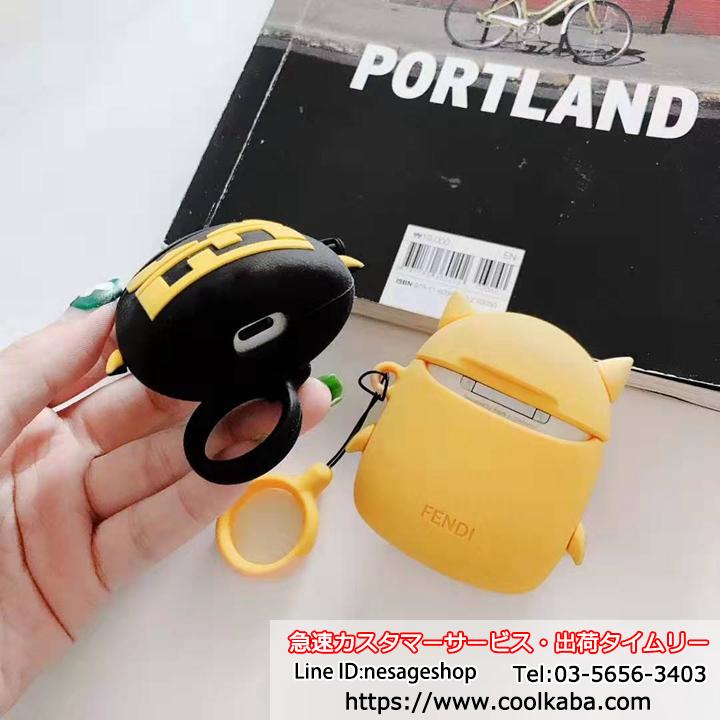 フェンディAirpods proケース 個性 FENDI エアーポッズ保護ケース 立体
