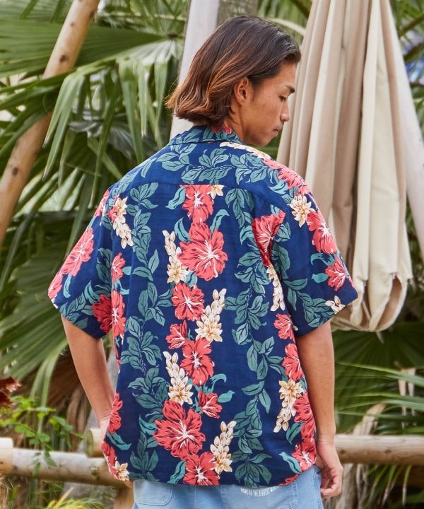ホアオメンズアロハシャツ(NAVY): 『Kahiko(カヒコ)』公式通販