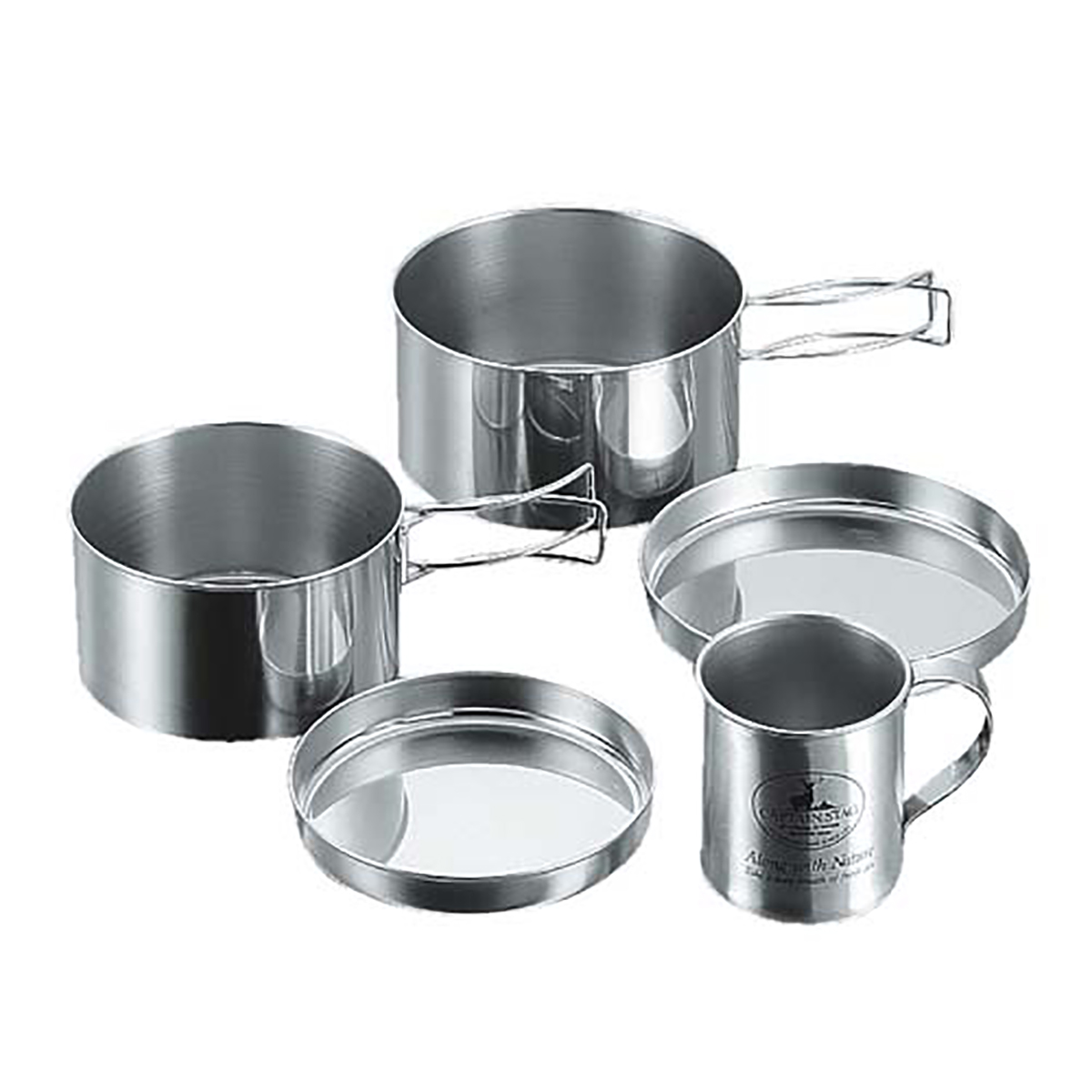キャンピングステンレス食器マグカップセット - アウトドア・キャンプ