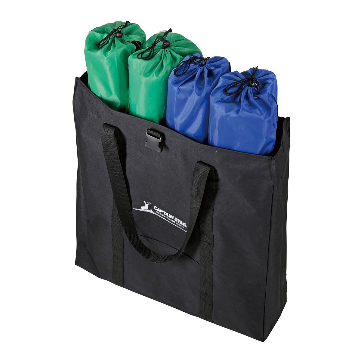 アウトドア 深型収納トートバッグ＜ブラック＞ - アウトドア・キャンプ