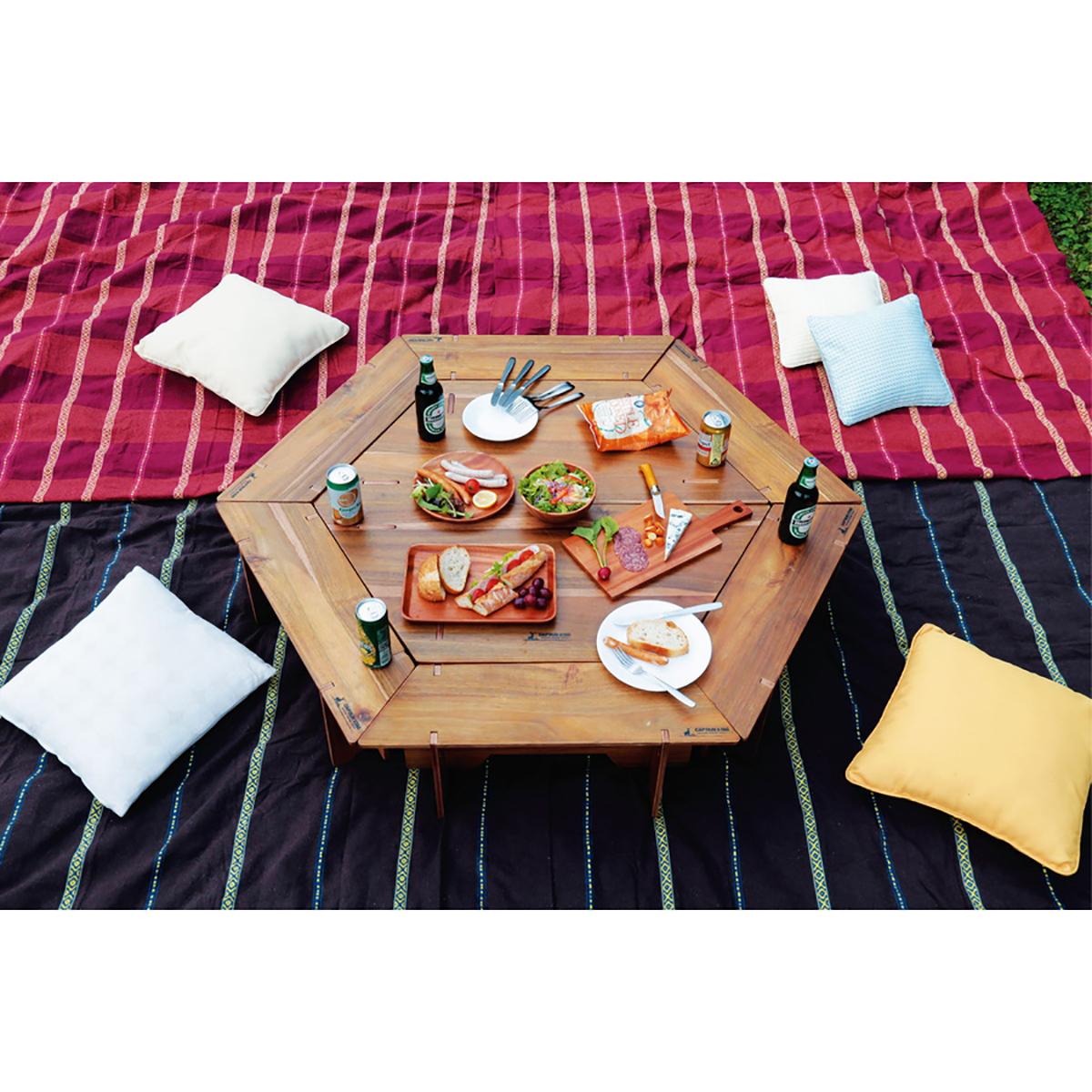 CSクラシックス ヘキサグリルテーブルセット＜137＞ - アウトドア