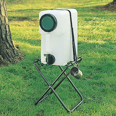 ウォータータンク用スタンド〈ベルト・フック付〉(グリーン