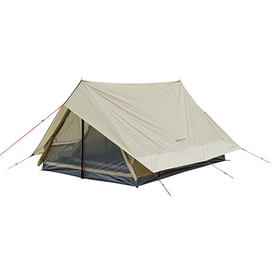 トレッカー ツーポールロッジUV〈3～4人用〉（カーキ） - アウトドア