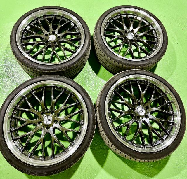 札幌の21×9jJ 5H/114.3 ＋38 21インチ 245/35-21 ロクサーニ スグ使え