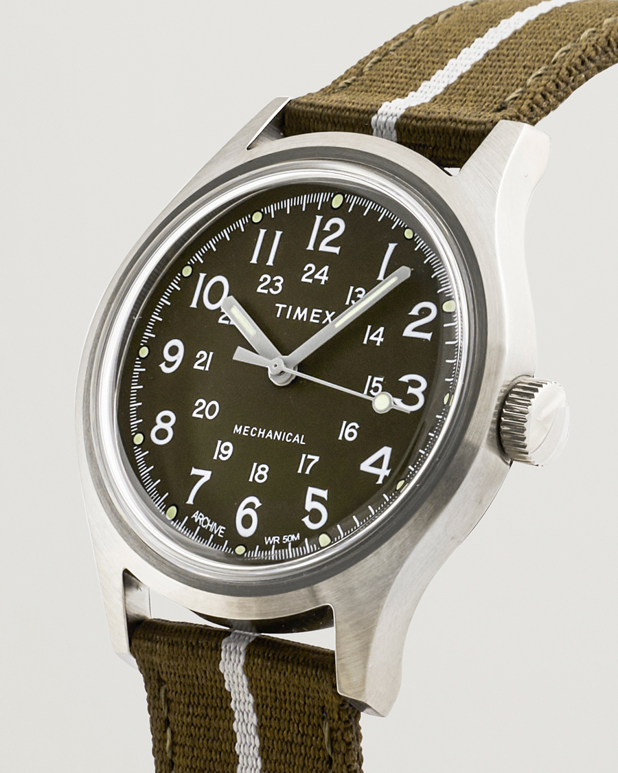 Timex MK1 Mechanical 36mm Green Dial at CareOfCarl.com