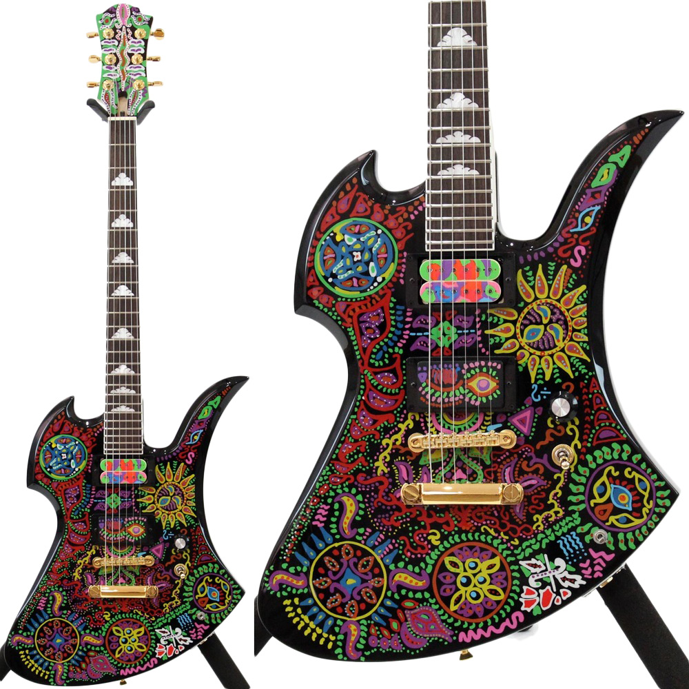 BURNY MG-165X hideモデルサイケデリックペイント エレキギター