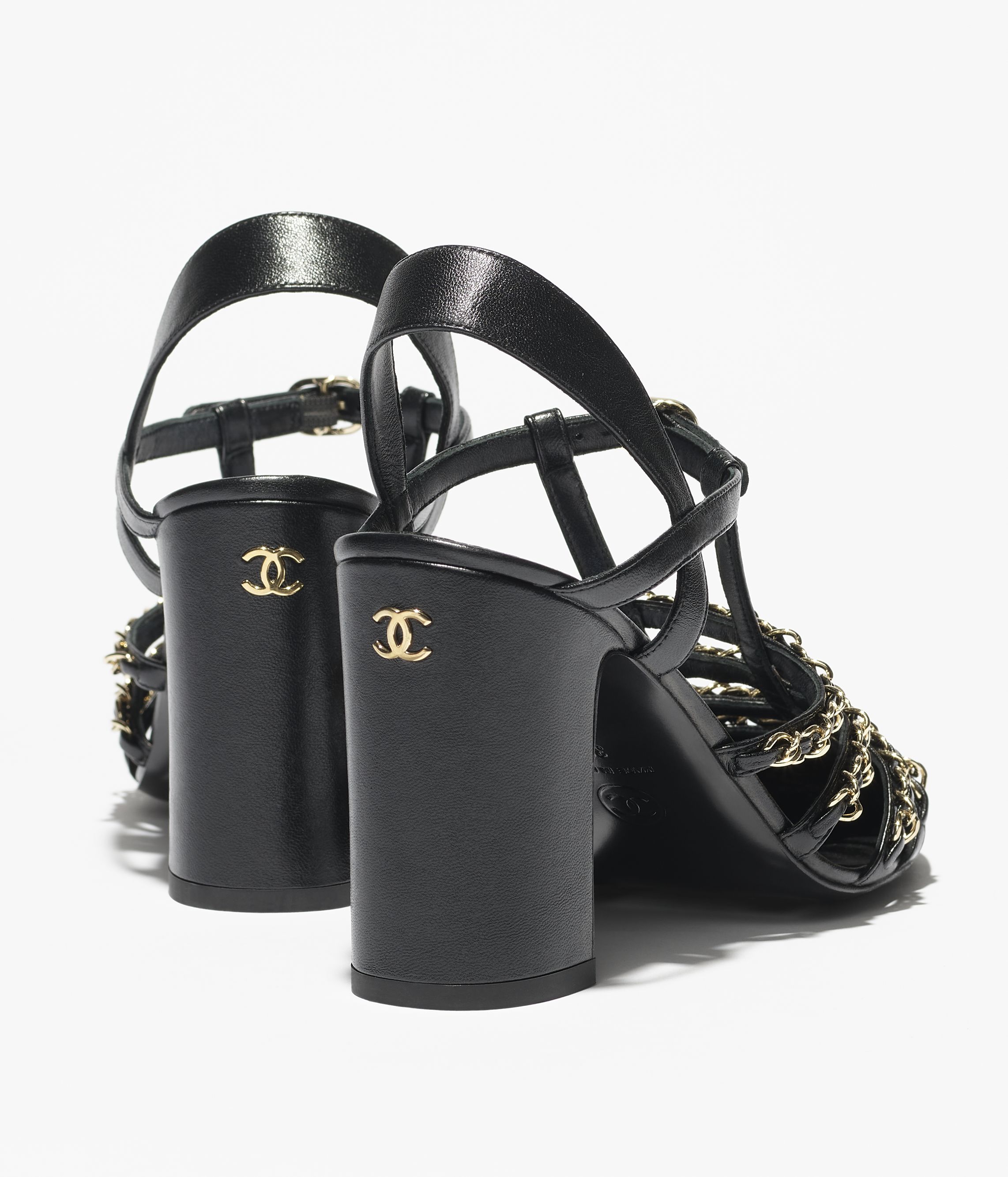 クラシック ミニ バッグ チャーム - ラムスキン、ブラック