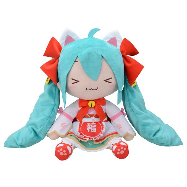 グッズ: 初音ミク 招きミク ふわふわぬいぐるみ LL: セガ｜キャラアニ.com