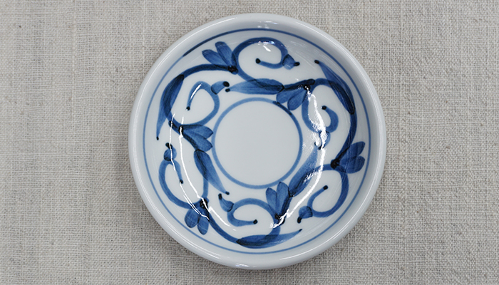 うつわの店 クラフトなかつか ｜ 取扱商品 砥部焼 貞山窯 小皿 12cm 玉