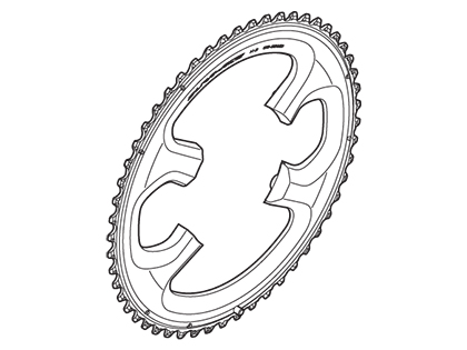 DURA-ACE 9000 チェーンリング 52-36T Shimano Dura Ace 9000