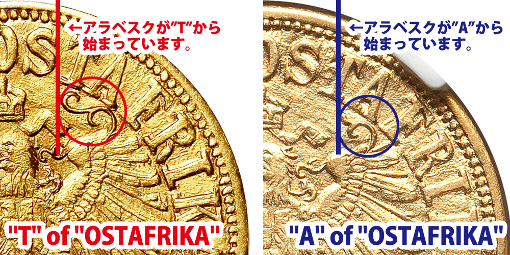 1916-T ドイツ領東アフリカ ヴィルヘルム2世 15ルピー金貨 A of