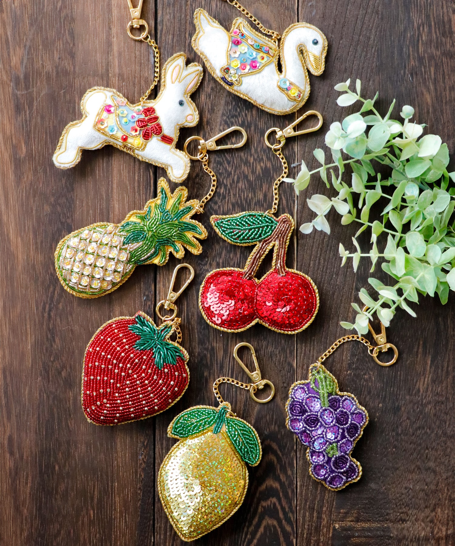 フルーツ刺繍キーホルダー | AND ON JIONE STORE（アンドオン）ジオン