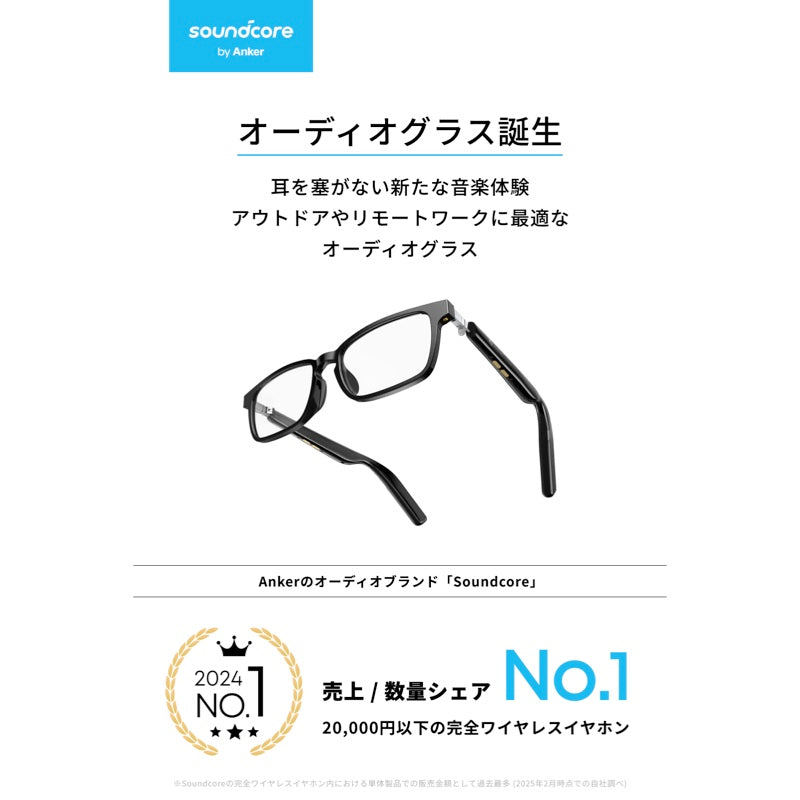 Soundcore Frames Cafe | オーディオグラスの製品情報 | Anker Japan