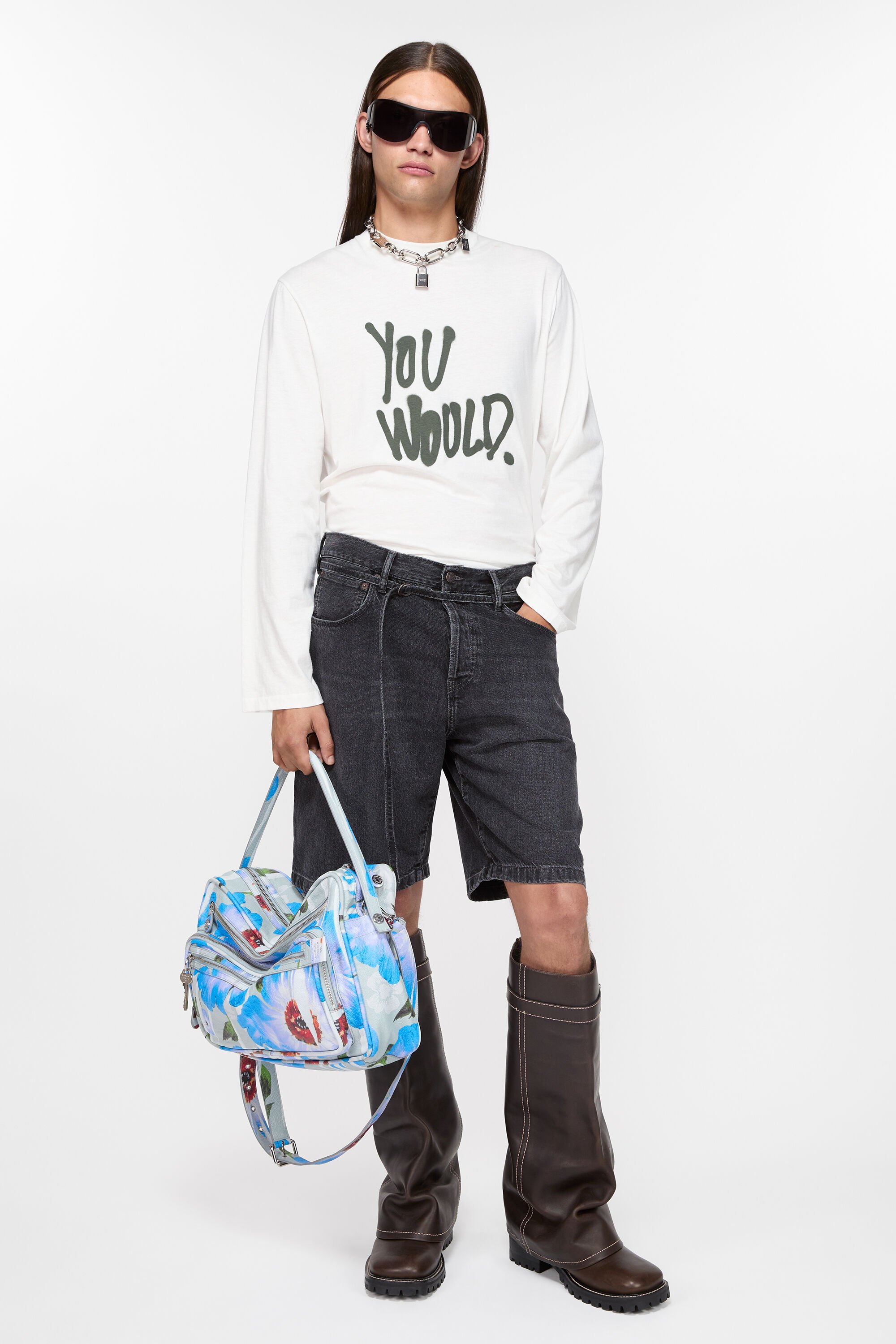 Acne Studios - ルーズフィット デニムショートパンツ - ブラック