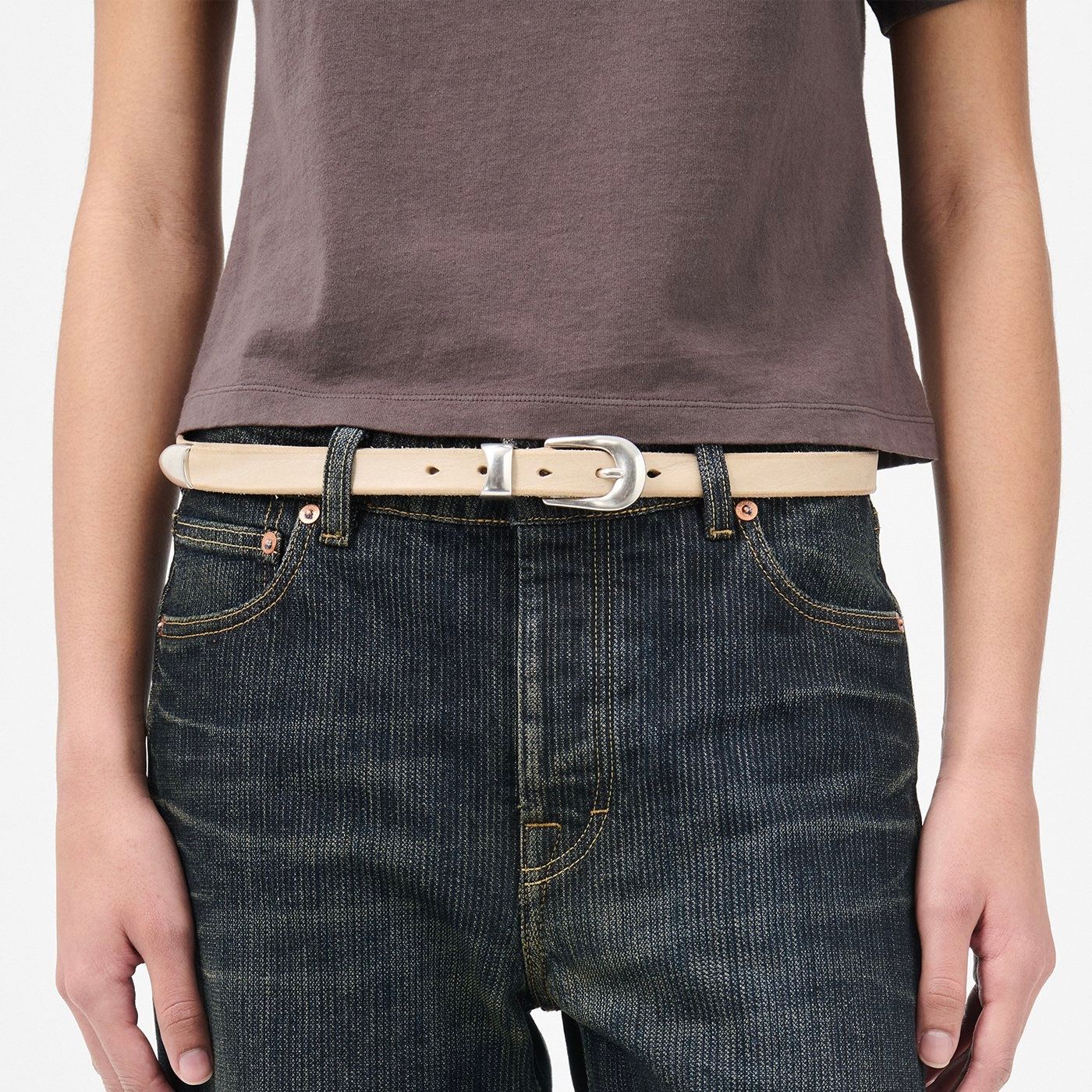 OUR LEGACY - 【残り一点】2cm Belt(CHALKY WHITE) | ACRMTSM ONLINE STORE