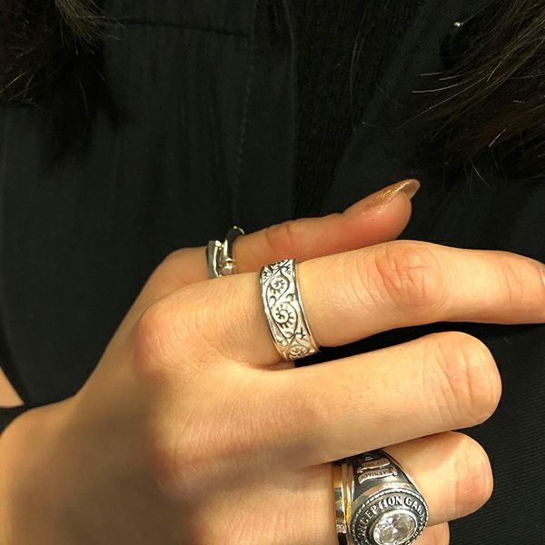 GARNI - 【お取り寄せ注文可能】Vine Pattern Ring_Light(WHITE