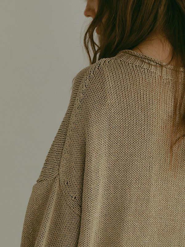 ETRE TOKYO - ボトルネックローゲージニットプルオーバ - BEIGE