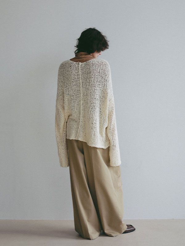 ETRE TOKYO - スラブヤーンローゲージニットプルオーバー (CREAM