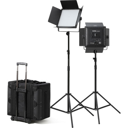 Godox LED1000Bi II Bi-Color LED 2-Light Kit with Stands LED1000BI