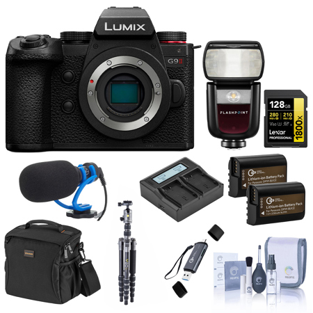 Panasonic LUMIX G9II Mirrorless Camera, Bundle with Accessory Kit