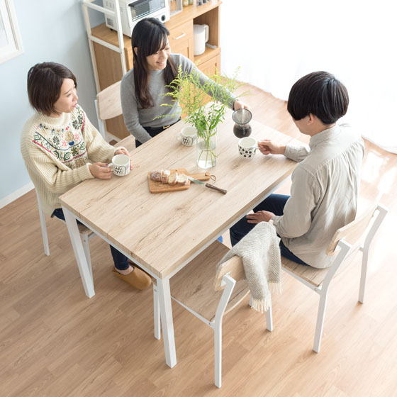4人用 ヴィンテージ風ダイニング5点セット FORK(フォーク) | 家具