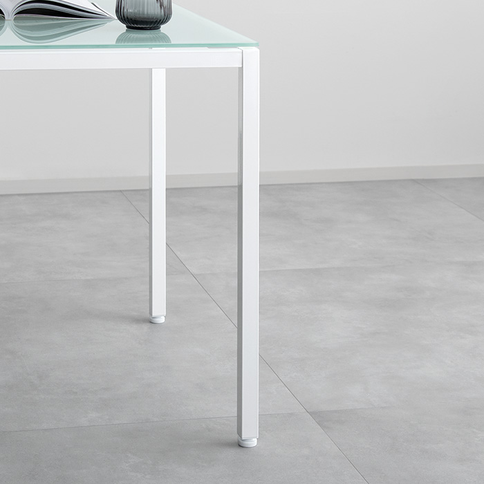 2人用 ガラストップダイニング3点セット【スリムチェアタイプ】 | 家具