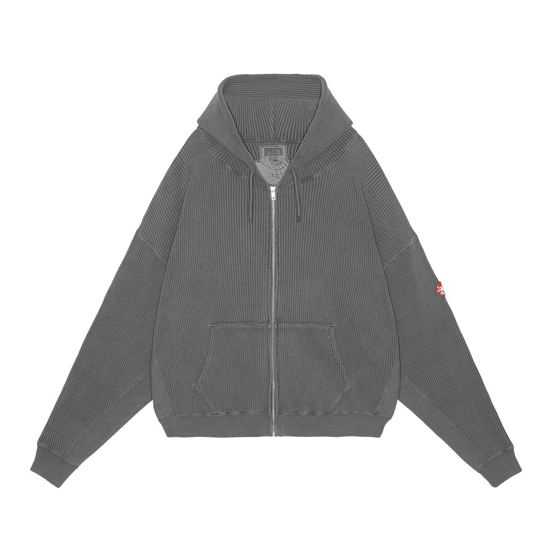 C.E - Overdye Wide Rib Cut Zip Hoody | ALTERFATE