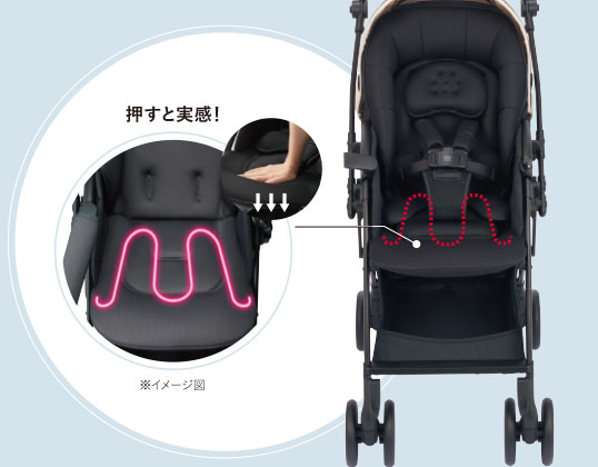 【引取限定】Aprica ベビーカー　ラクーナ ビッテ クッション ラクーナ ビッテ クッション<2024年モデル>(アカチャンホンポ限定