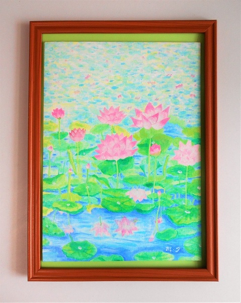 蓮の池」 by m-t｜Artmeter｜暮らしを彩るアートが、きっと見つかる