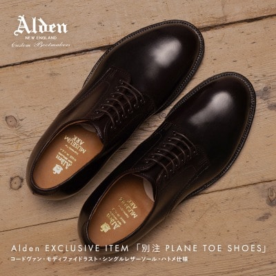 Alden 別注 PLANE TOE SHOES / ARKnets(アークネッツ) - ARKnets 公式通販