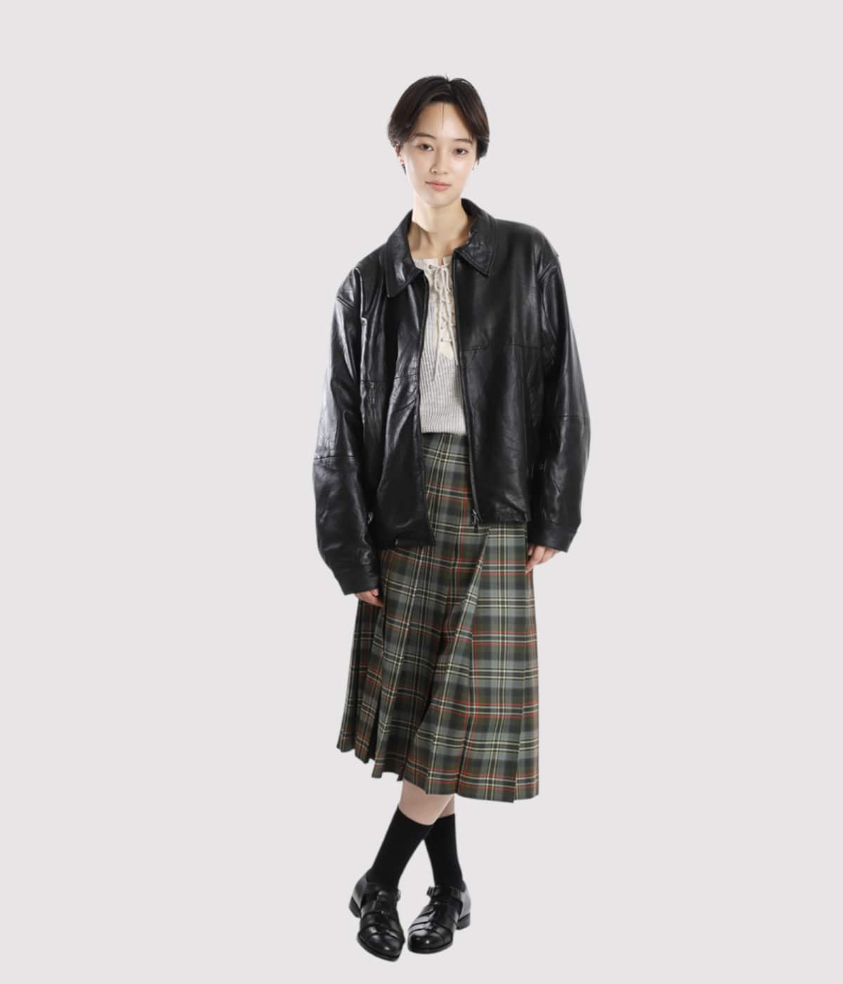 Upcycled Cow Leather Jacket | BALLAST ARK(バラストアーク