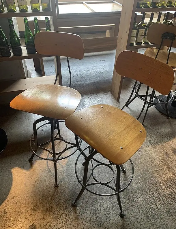 立川市にて クラッシュゲート カウンターチェア トレドⅡ 2脚セット を