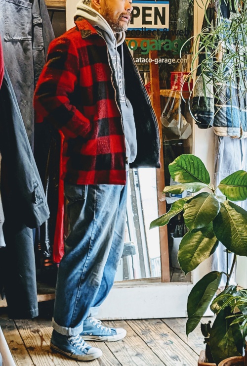 70s 80s USA製 Woolrich ウールリッチ バッファローチェック ウール