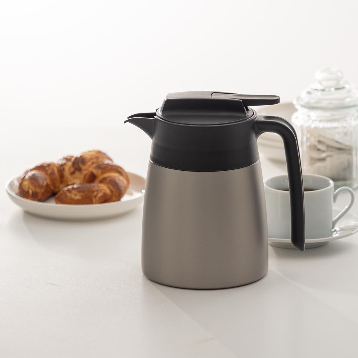 バリウス 分解できる超軽量コンパクト ステンレス卓上ポット 800ml/1.1