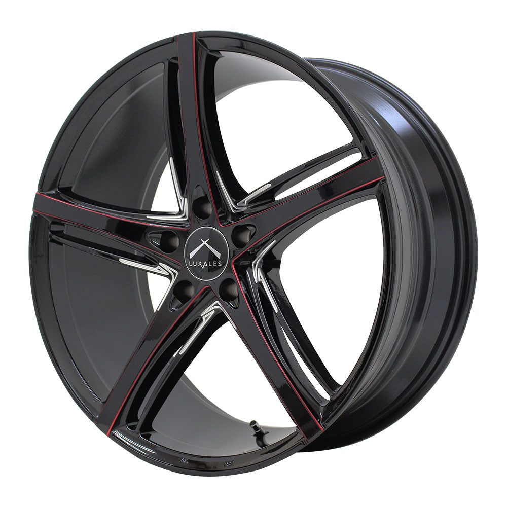 LUXALES PW-V1 20x8.5 38 114.3x5 BK/R.MILLING - オートウェイ
