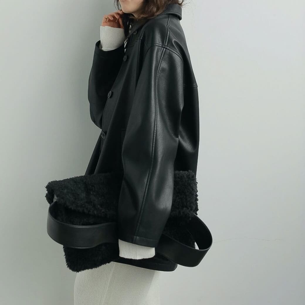 anuke アンヌーク エコレザー オーバー ジャケット｜BORN FREE ONLINE SHOP