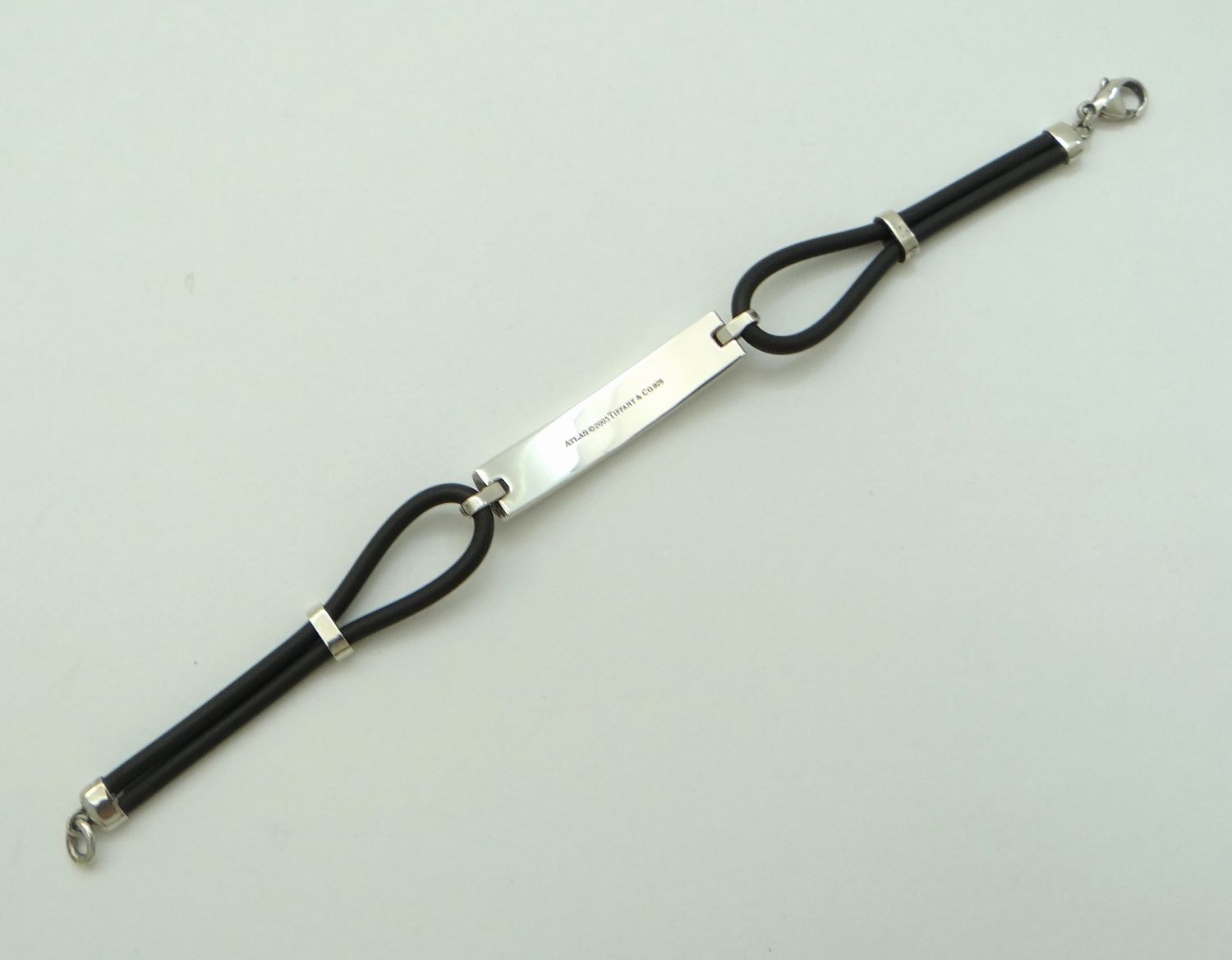 TIFFANY&CO. ティファニー アトラス プレート ラバーブレスレット