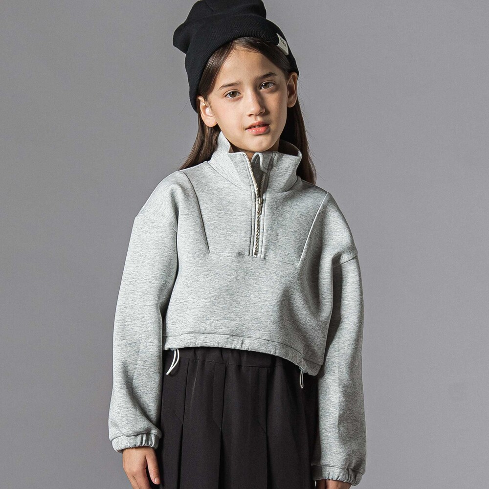 ダンボールニットハーフジップトレーナー親子お揃い(95~140cm)(S