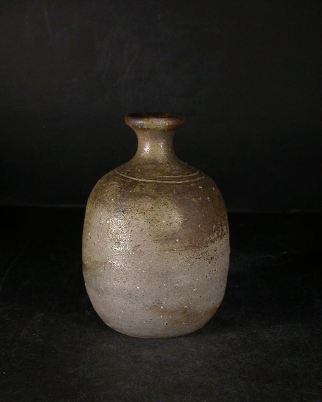 備前焼 登窯 備前焼中堅作家 鈴木 常喜 共箱付き桟切・黄ゴマ徳利1