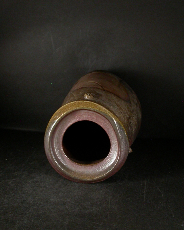 備前焼 登窯 岡山県無形文化財 松井 輿之 共箱付窯変花入6 備前焼卸