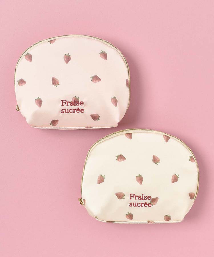 ストロベリーシェルポーチ ポーチ 小物入れ 携帯小物 いちご イチゴ
