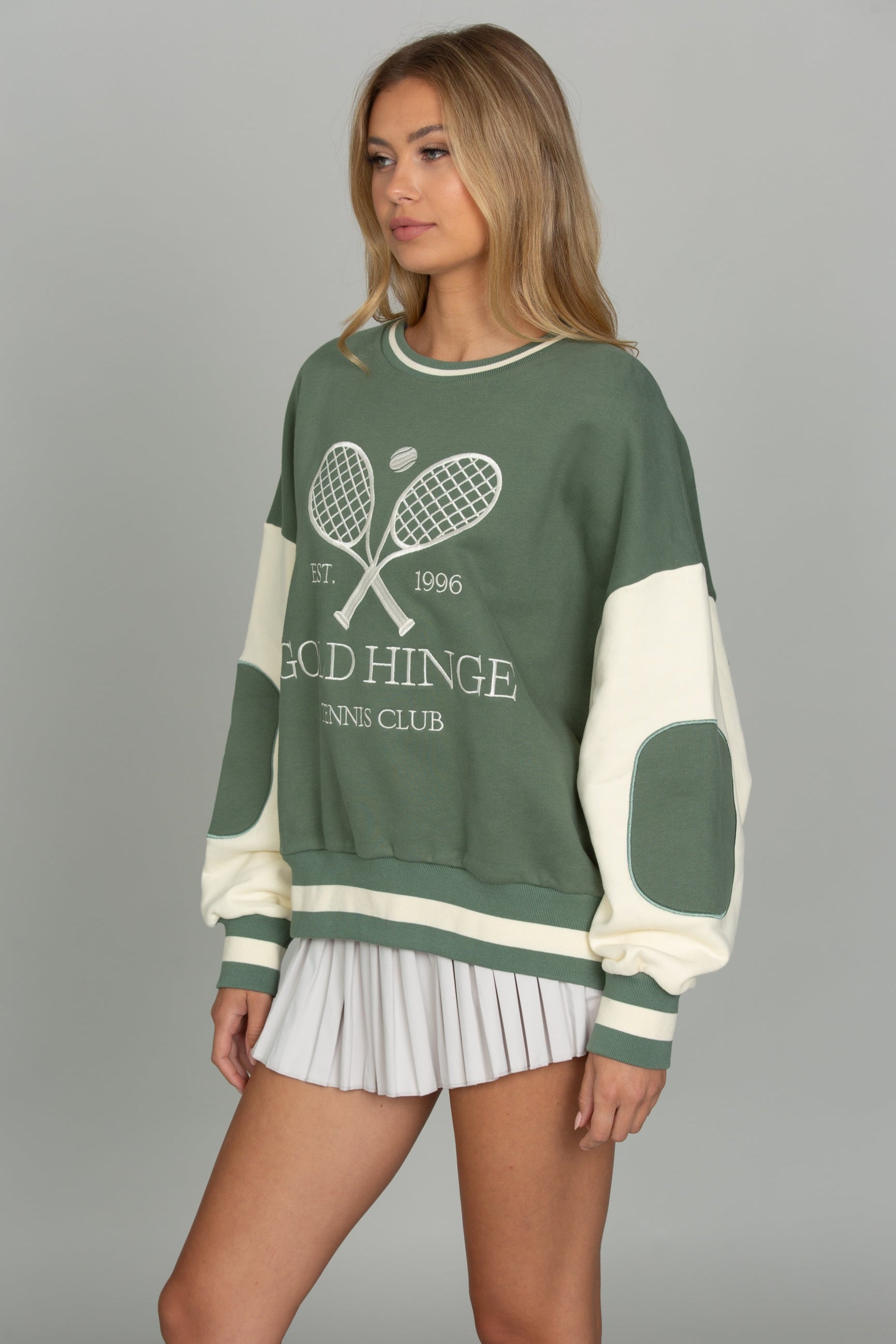 GH Tennis Club Patch Sweatshirt – Gold Hinge