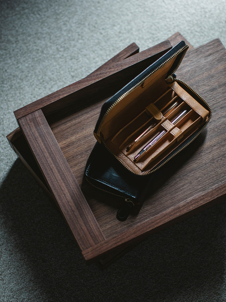 THIN BRIDLE Pen case with zipper – GANZO Official Store