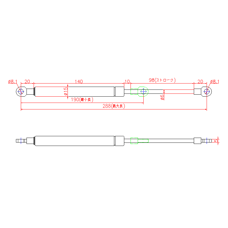L-652 | ガススプリング・オイルダンパー | ジョー・プリンス竹下株式会社