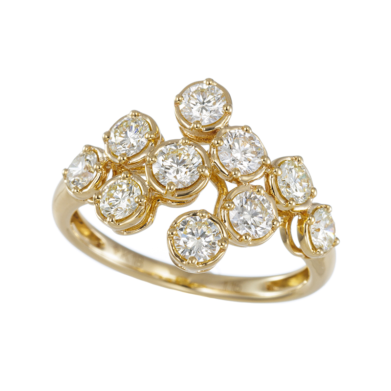 GSTV K18YG ダイヤモンド リング D 約1.15ct