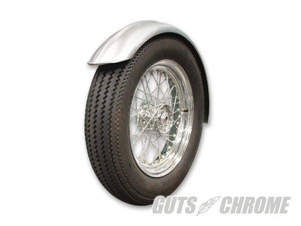 ○6インチ センターリブフェンダー スチール RAW｜ハーレーパーツの